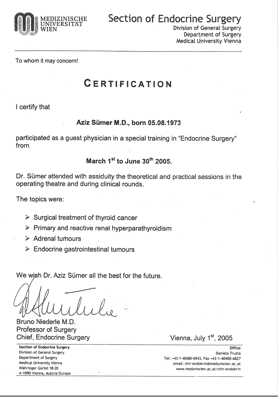 Endokrin Cerrahi Eitimi